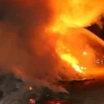 آتش‌سوزی واژگونگی در هتل ایران بندر انزلی