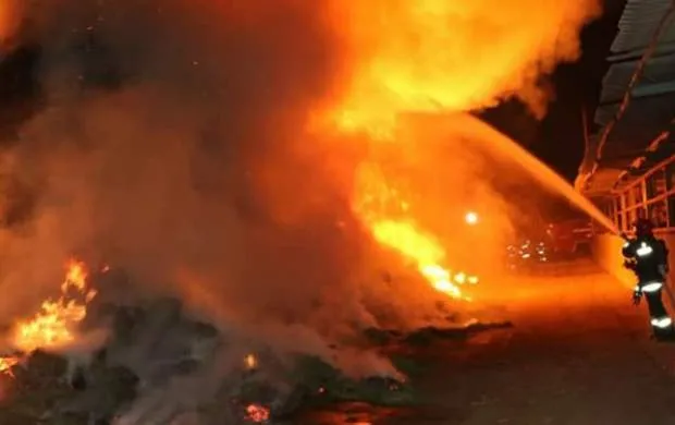 آتش‌سوزی واژگونگی در هتل ایران بندر انزلی