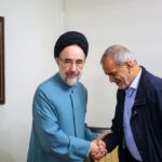 حمایت خاتمی از مسعود پزشکیان در انتخابات ریاست‌جمهوری ایران