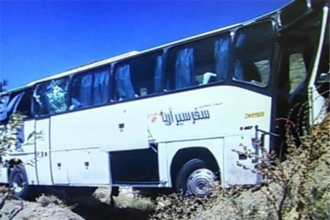 فاجعه واژگونی و آتش‌سوزی اتوبوس زائران پاکستانی در یزد؛ دست‌کم ۲۸ کشته و ۲۳ مجروح