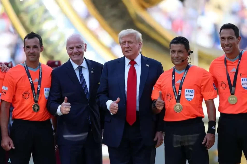 علیرضا فغانی و ترامپ در فینال جام جهانی باشگاه‌ها