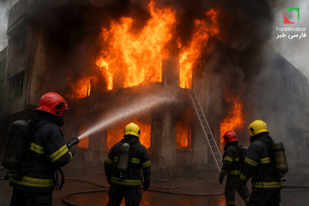 مصدومیت آتش‌نشانان در خراسان؛ بنزین وسط محله مسکونی؟