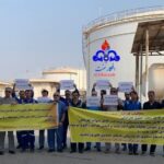 تجمع اعتراضی کارگران نفت در سیری؛ صدای حق‌خواهی در دل سکوت میدان‌های نفتی