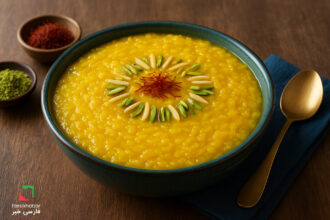 شله‌ زرد نذری ایرانی؛ شیرینی با طعم فرهنگ ایرانی