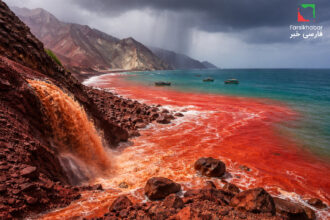 جاری شدن خاک سرخ هرمز؛ نشانه‌ای طبیعی یا هشداری محیط‌زیستی؟